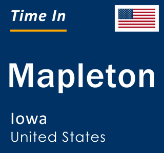 Current local time in Mapleton, Iowa, United States