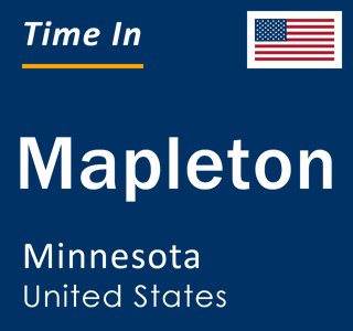 Current local time in Mapleton, Minnesota, United States