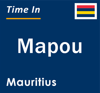 Current local time in Mapou, Mauritius