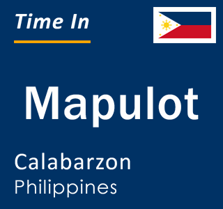 Current local time in Mapulot, Calabarzon, Philippines