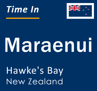 Current local time in Maraenui, Hawke's Bay, New Zealand
