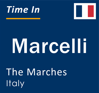 Current local time in Marcelli, The Marches, Italy