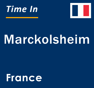 Current local time in Marckolsheim, France