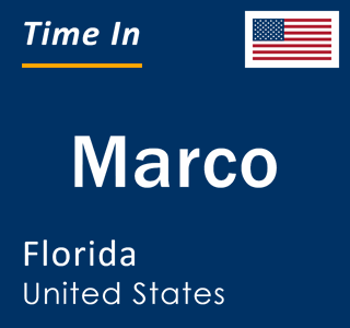 Current local time in Marco, Florida, United States