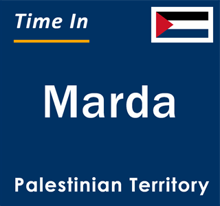 Current local time in Marda, Palestinian Territory