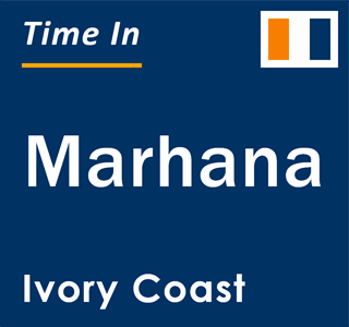 Current local time in Marhana, Ivory Coast