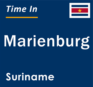 Current local time in Marienburg, Suriname