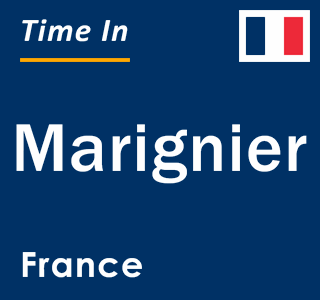 Current local time in Marignier, France