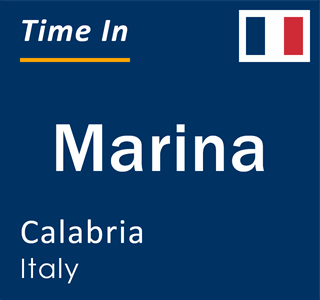 Current local time in Marina, Calabria, Italy