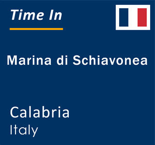 Current time in Marina di Schiavonea, Calabria, Italy