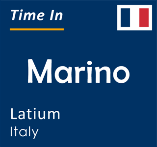 Current time in Marino, Latium, Italy