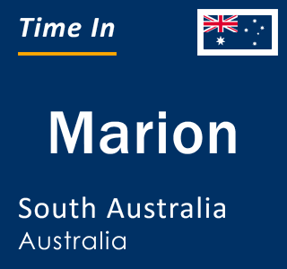 Current local time in Marion, South Australia, Australia