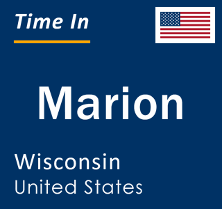 Current local time in Marion, Wisconsin, United States