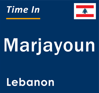 Current local time in Marjayoun, Lebanon