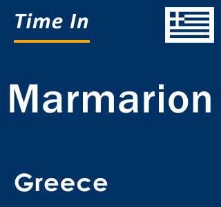 Current local time in Marmarion, Greece