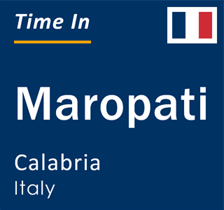 Current local time in Maropati, Calabria, Italy