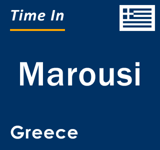 Current local time in Marousi, Greece