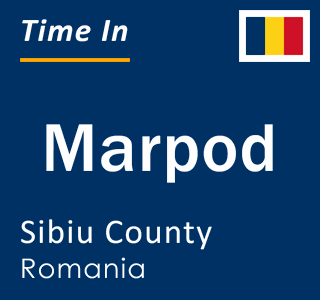 Current local time in Marpod, Sibiu County, Romania