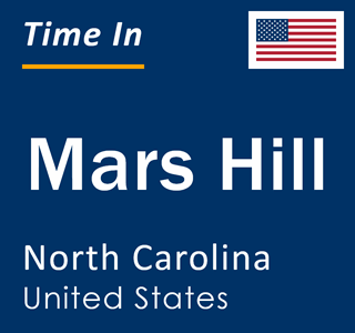 Current local time in Mars Hill, North Carolina, United States