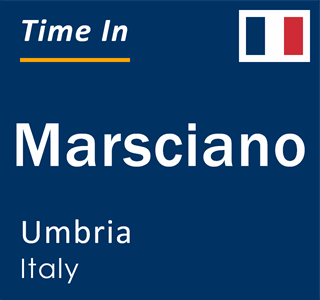 Current local time in Marsciano, Umbria, Italy