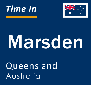 Current local time in Marsden, Queensland, Australia