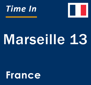 Current local time in Marseille 13, France