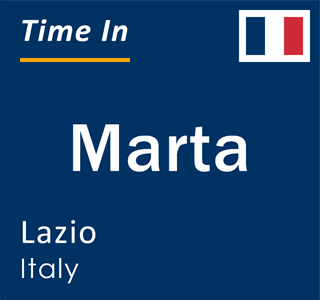 Current local time in Marta, Lazio, Italy