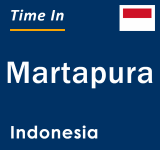 Current local time in Martapura, Indonesia