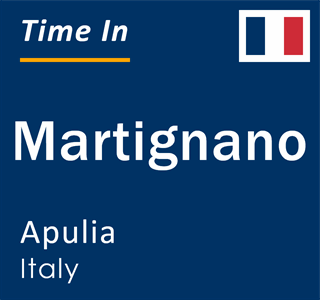 Current local time in Martignano, Apulia, Italy