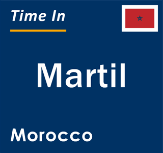 Current local time in Martil, Morocco