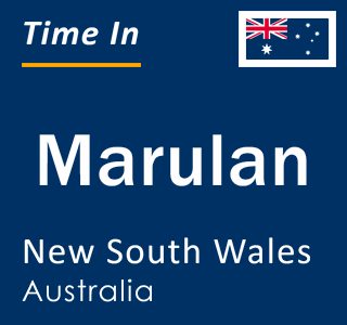 Current local time in Marulan, New South Wales, Australia