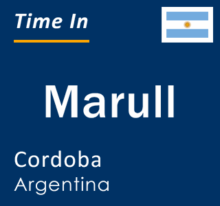 Current local time in Marull, Cordoba, Argentina