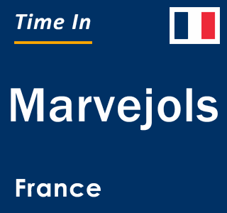 Current local time in Marvejols, France