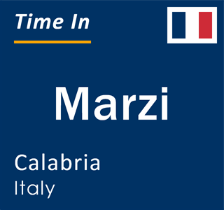 Current local time in Marzi, Calabria, Italy