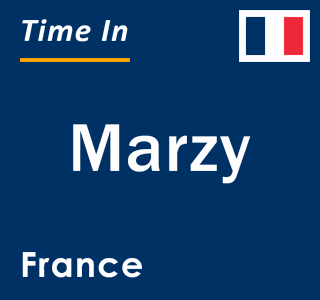 Current local time in Marzy, France