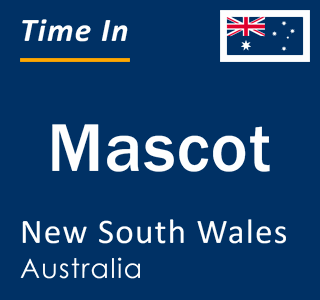 Current local time in Mascot, New South Wales, Australia