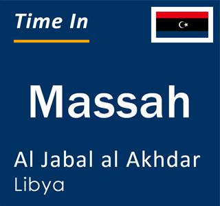 Current local time in Massah, Al Jabal al Akhdar, Libya