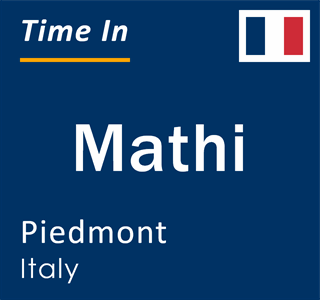 Current local time in Mathi, Piedmont, Italy