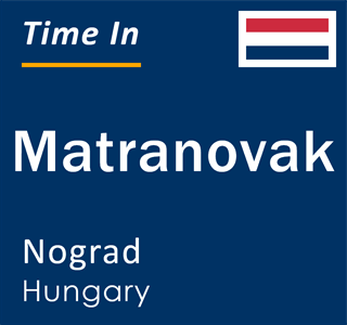 Current local time in Matranovak, Nograd, Hungary