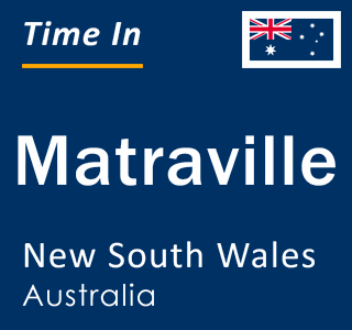 Current local time in Matraville, New South Wales, Australia
