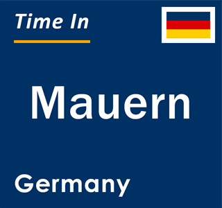 Current local time in Mauern, Germany