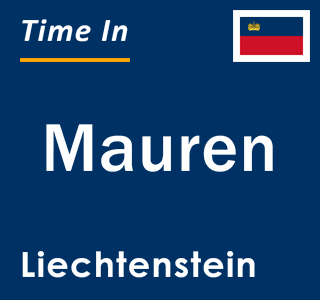 Current local time in Mauren, Liechtenstein