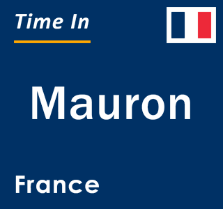 Current local time in Mauron, France