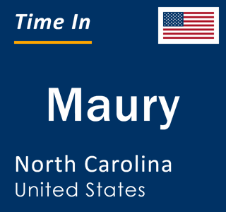 Current local time in Maury, North Carolina, United States