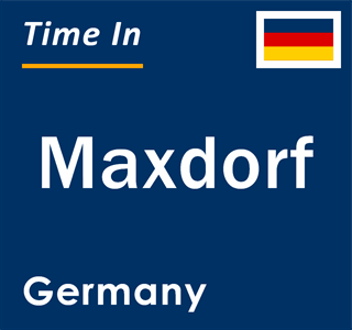 Current local time in Maxdorf, Germany