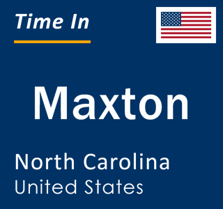 Current local time in Maxton, North Carolina, United States