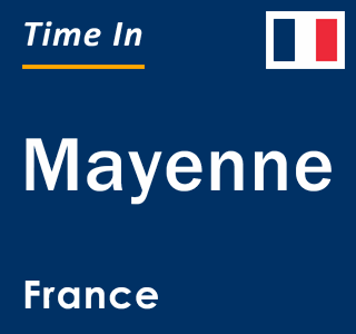 Current local time in Mayenne, France