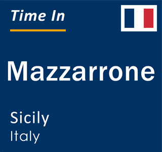 Current local time in Mazzarrone, Sicily, Italy