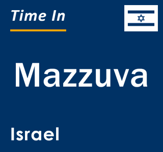 Current local time in Mazzuva, Israel