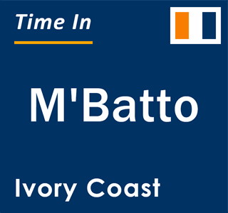 Current local time in M'Batto, Ivory Coast